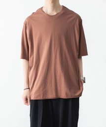 80/2 ピマコットン ジャージー オーバーサイズド レイヤード S/S TEE / 80/2 PIMA CO JERSEY OVERSIZED LAYERED S/S TEE
