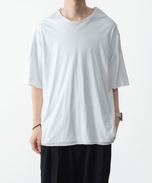 80/2 ピマコットン ジャージー オーバーサイズド レイヤード S/S TEE / 80/2 PIMA CO JERSEY OVERSIZED LAYERED S/S TEE