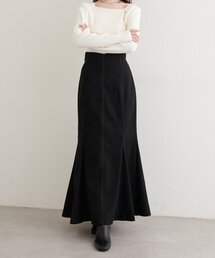 【WEB限定】ハートウエスト起毛マーメイドスカート