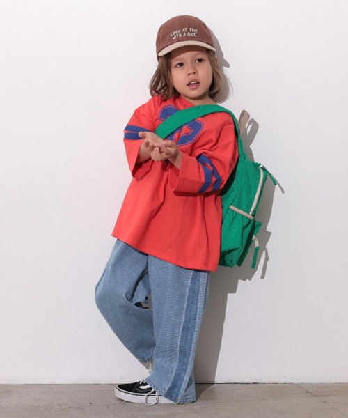 Ocean&Ground（オーシャン&グラウンド）の「ﾜﾝｼｮﾙﾀﾞｰBAG GOODAY（ボディバッグ/ウエストポーチ・キッズ・ラベンダー/ベージュ/エメラルド/ブラック/レッド/グリーン/ダークネイビー・FREE）」の9枚目の写真