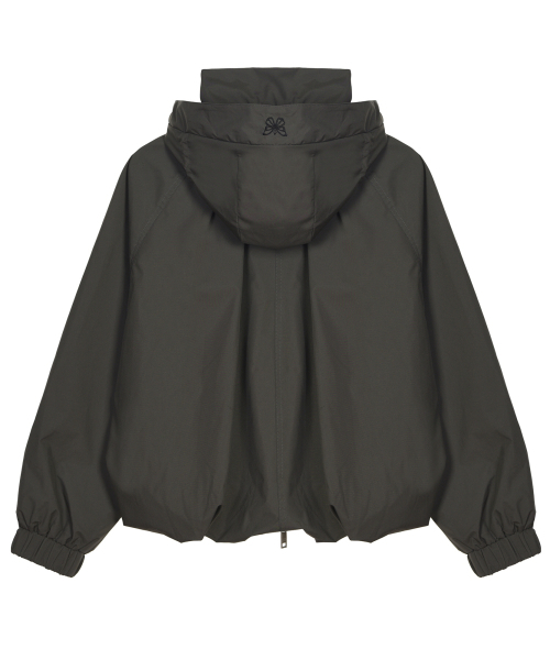 NICK&NICOLE(ニックアンドニコール)の「BALLOON SHIRRING HOOD JACKET_CHARCOAL(ブルゾン・レディース・その他・FREE)」の5枚目の写真