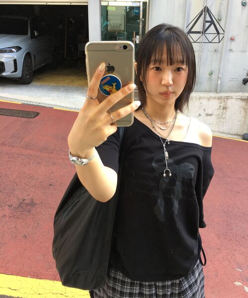 PLACE STUDIO（プレイススタジオ）の「ダブルボタンチェックミディレイヤードラッププリーツスカート[チェック]（スカート・レディース・その他・FREE）」の13枚目の写真