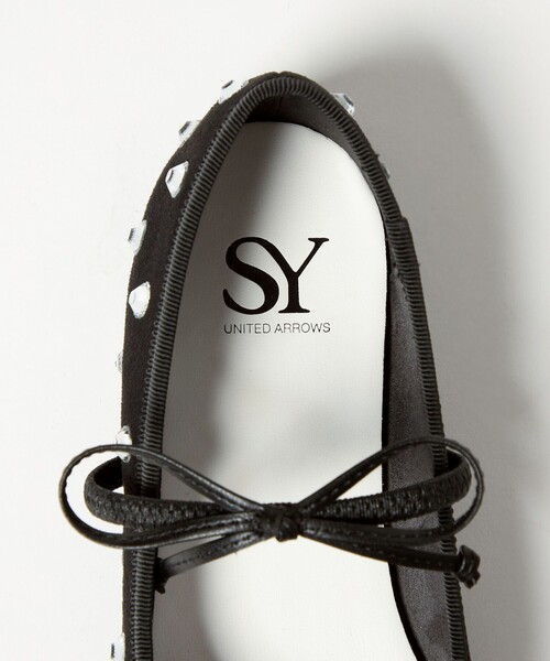 SY＞ マルチビジューバレエ フラット10↑（バレエシューズ）｜SY