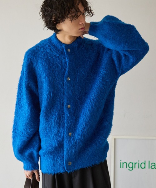 PBLIM（ページボーイリム）の「《UNISEX》ブークレーキモウカーディガン（カーディガン/ボレロ・レディース・ブラウン/ブルー/チャコールグレー・FREE）」の3枚目の写真