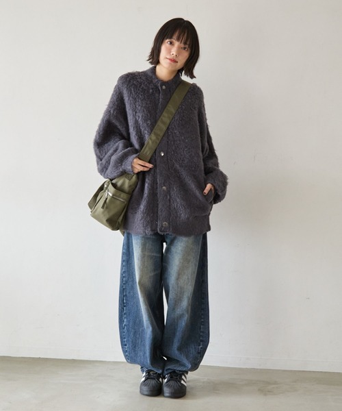 PBLIM（ページボーイリム）の「《UNISEX》ブークレーキモウカーディガン（カーディガン/ボレロ・レディース・ブラウン/ブルー/チャコールグレー・FREE）」の8枚目の写真
