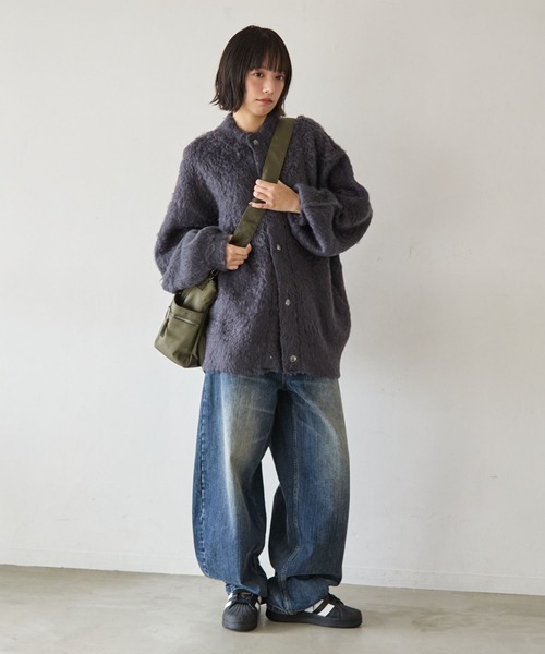 PBLIM（ページボーイリム）の「《UNISEX》ブークレーキモウカーディガン（カーディガン/ボレロ・レディース・ブラウン/ブルー/チャコールグレー・FREE）」の10枚目の写真