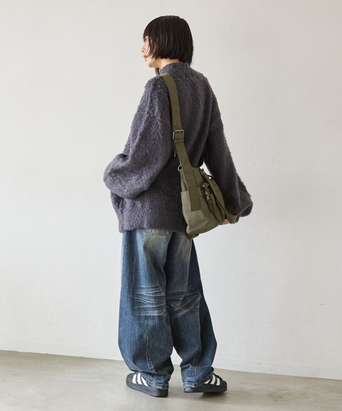 PBLIM（ページボーイリム）の「《UNISEX》ブークレーキモウカーディガン（カーディガン/ボレロ・レディース・ブラウン/ブルー/チャコールグレー・FREE）」の11枚目の写真