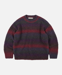 GRADATION BOUCLE KNIT _ PURPLE