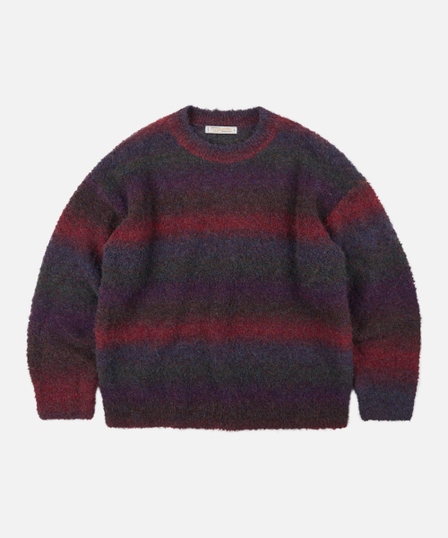 FRIZMWORKS(フリズムワークス)の「GRADATION BOUCLE KNIT _ PURPLE(ニット/セーター・メンズ・その他・MEDIUM/LARGE/SMALL/X-LARGE)」の1枚目の写真