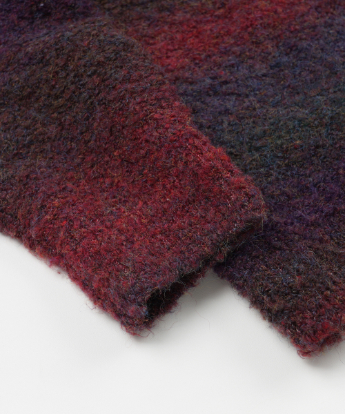 FRIZMWORKS(フリズムワークス)の「GRADATION BOUCLE KNIT _ PURPLE(ニット/セーター・メンズ・その他・MEDIUM/LARGE/SMALL/X-LARGE)」の4枚目の写真
