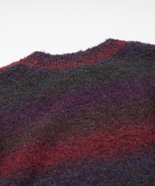 FRIZMWORKS(フリズムワークス)の「GRADATION BOUCLE KNIT _ PURPLE(ニット/セーター・メンズ・その他・MEDIUM/LARGE/SMALL/X-LARGE)」の5枚目の写真