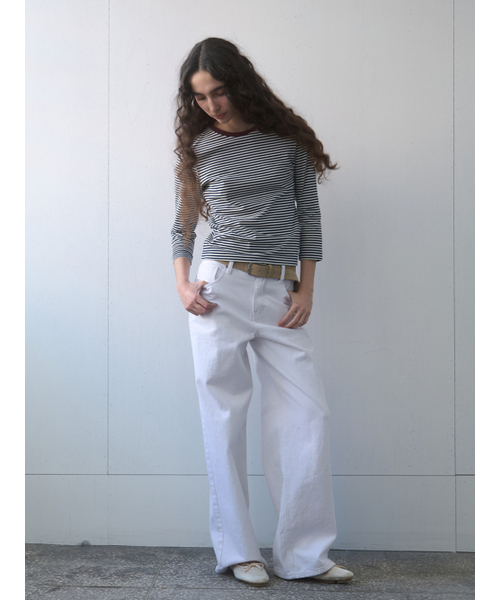 Kijun(キジュン)の「デイリーエッセンシャルジーンズ オフホワイト(デニムパンツ・レディース・その他・LARGE/SMALL/MEDIUM)」の3枚目の写真