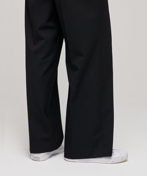 MUSINSA STANDARD WOMAN（ムシンサスタンダードウーマン）の「ウィメンズハイウエストワイドヒドンバンディングスラックス[ブラック]（スラックス・レディース・その他・34/32/30/31/24/25/26/27/28/29）」の10枚目の写真