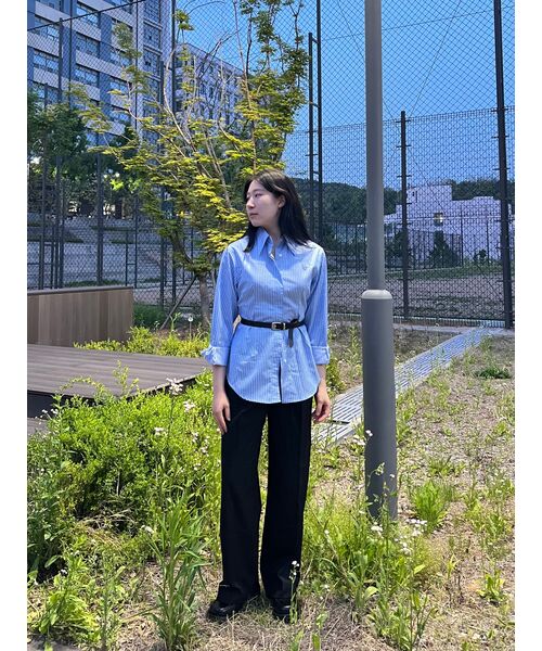 MUSINSA STANDARD WOMAN（ムシンサスタンダードウーマン）の「ウィメンズハイウエストワイドヒドンバンディングスラックス[ブラック]（スラックス・レディース・その他・34/32/30/31/24/25/26/27/28/29）」の15枚目の写真