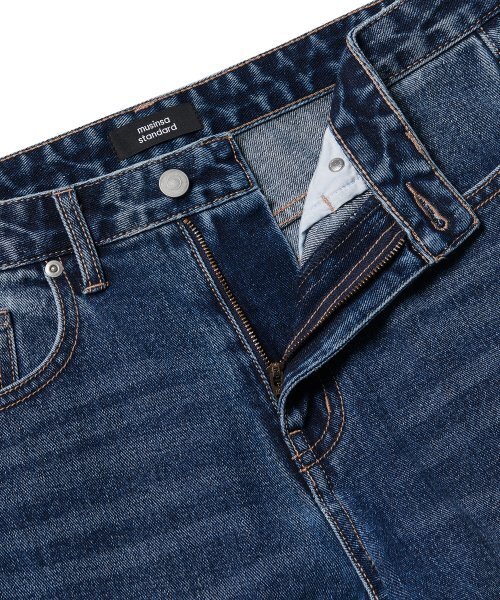 MUSINSA STANDARD（ムシンサスタンダード）の「ルーズストレートデニムパンツ [ミディアムインディゴ]（デニムパンツ・メンズ・その他・38/36/34/32/30/31/33/26/28/29/40/42/27）」の6枚目の写真