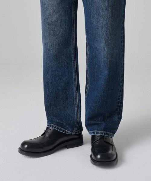 MUSINSA STANDARD（ムシンサスタンダード）の「ルーズストレートデニムパンツ [ミディアムインディゴ]（デニムパンツ・メンズ・その他・38/36/34/32/30/31/33/26/28/29/40/42/27）」の9枚目の写真