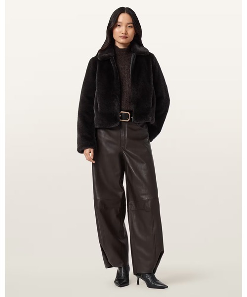 ALLSAINTS(オールセインツ)の「SAYE FAUX FUR JACKET | SAYE フェイク ファー ジャケット(その他アウター・レディース・グレー系その他・XS/S/M/L)」の3枚目の写真