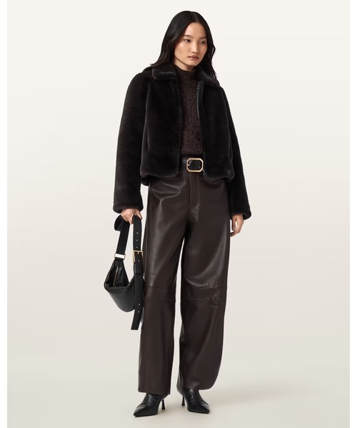 ALLSAINTS(オールセインツ)の「SAYE FAUX FUR JACKET | SAYE フェイク ファー ジャケット(その他アウター・レディース・グレー系その他・XS/S/M/L)」の4枚目の写真