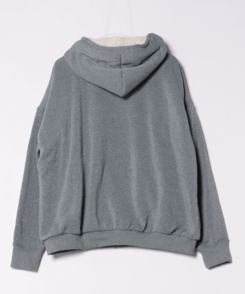 and it_（アンドイット）の「史上最強のあったか裏ボアスウェットジップパーカー（パーカー・レディース・ブラウン/ブラック/杢グレー・FREE）」の4枚目の写真