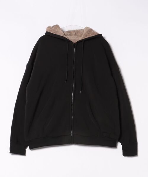 and it_（アンドイット）の「史上最強のあったか裏ボアスウェットジップパーカー（パーカー・レディース・ブラウン/ブラック/杢グレー・FREE）」の9枚目の写真