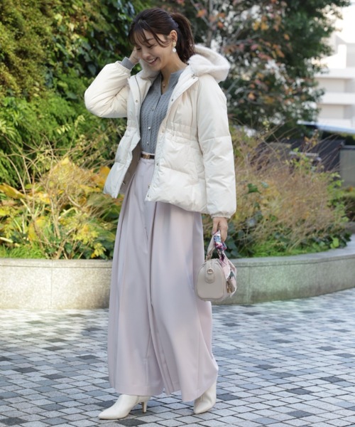 JUSGLITTY（ジャスグリッティー）の「ベルト付タックワイドパンツ（その他パンツ・レディース・ホワイト/ピンク系その他5・0/1/2）」の9枚目の写真