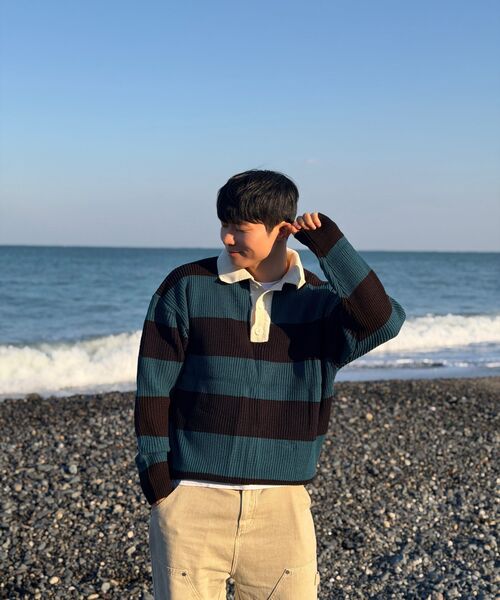 NODU（ノードユー）の「ボールドラグビー畦編みニット[ブラック]（ニット/セーター・レディース・その他・MEDIUM/LARGE）」の16枚目の写真