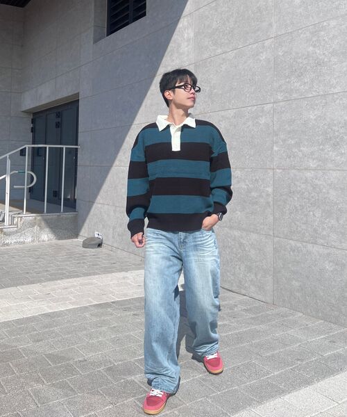 NODU（ノードユー）の「ボールドラグビー畦編みニット[ブラック]（ニット/セーター・レディース・その他・MEDIUM/LARGE）」の7枚目の写真