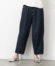 aunt lily（アントリリー）の「ライトオンスデニム カーブパンツ｜ワイドパンツ デニム 体系カバー 綿100 軽量 やわらか しなやか きれいめ（デニムパンツ）」