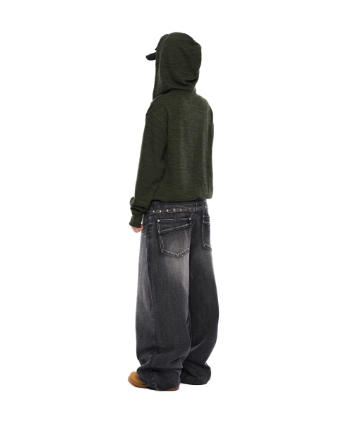 AAKAM（アーカム）の「Basic Knit Zip-Up Hoodie (Khaki)（パーカー・レディース・その他・1/2）」の10枚目の写真