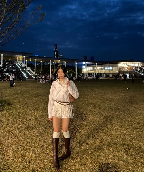 ROUGHNECK（ラフネック）の「レースチュチュパンツスカートホワイト