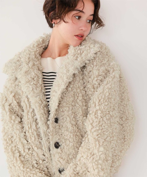 セール】プードルフェイクファージャケット（ダウンジャケット/コート