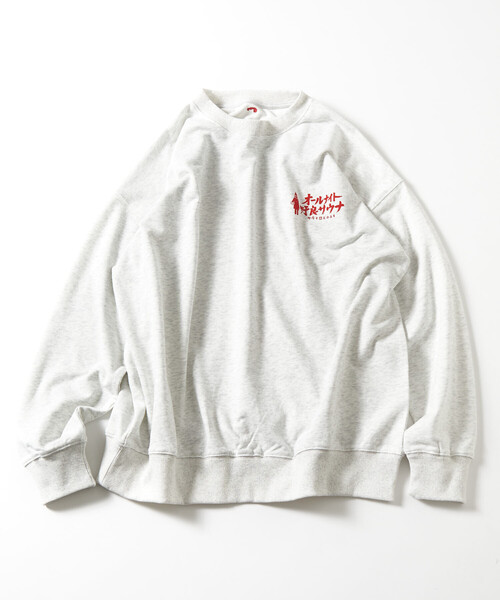 FREAK'S STORE(フリークスストア)の「SAUVENIR/サウベニア 別注 オールナイト野良サウナ バックデザイン クルーネックスウェット(スウェット・メンズ・ブラック/グレー/ホワイト・SMALL/LARGE/#18/MEDIUM)」の10枚目の写真