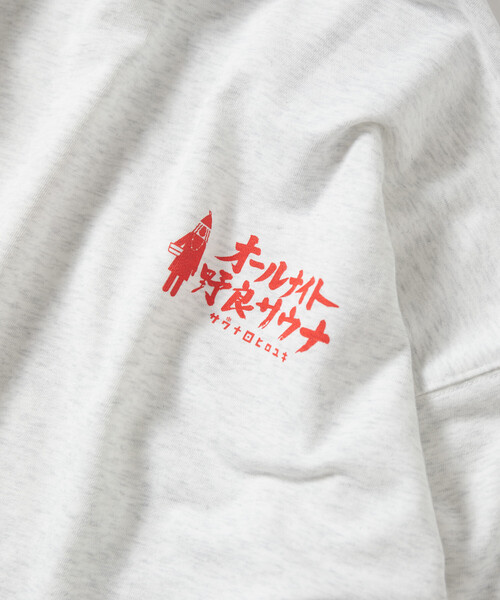 FREAK'S STORE(フリークスストア)の「SAUVENIR/サウベニア 別注 オールナイト野良サウナ バックデザイン クルーネックスウェット(スウェット・メンズ・ブラック/グレー/ホワイト・SMALL/LARGE/#18/MEDIUM)」の12枚目の写真