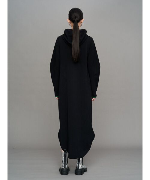 ドドンパ bedsidedrama スリーブパーカー stofワンピース セール】HOOD KNIT TENT OP / フードニットテントワンピース