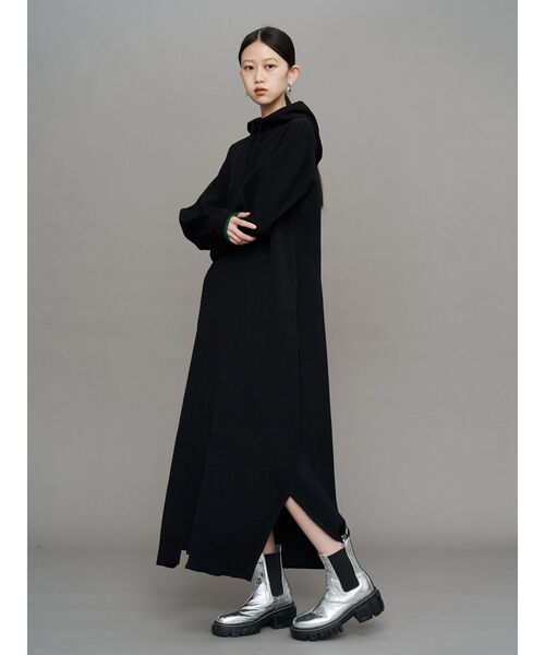 セール】HOOD KNIT TENT OP / フードニットテントワンピース