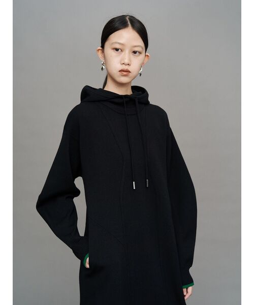 セール】HOOD KNIT TENT OP / フードニットテントワンピース