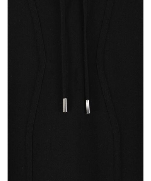 UN3D.（アンスリード）の「HOOD KNIT TENT OP / フードニットテントワンピース（ワンピース・レディース・ブラック/グレー・38/36）」の22枚目の写真