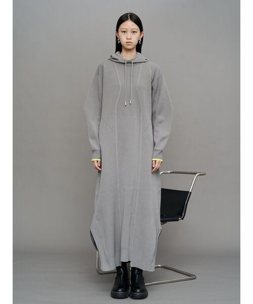 Un3d ワンピース アンスリード グレー UN3D.（アンスリード） ワンピース 「UN3D./アンスリード」TRI-COLLOR
