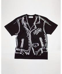 DISCOVERED | Trompe-l’oeil Riders Printed T-shirt(Tシャツ/カットソー)