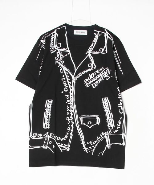 DISCOVERED(ディスカバード)の「Trompe-l’oeil Riders Printed T-shirt(Tシャツ/カットソー・メンズ・ホワイト/ブラック・FREE)」の18枚目の写真