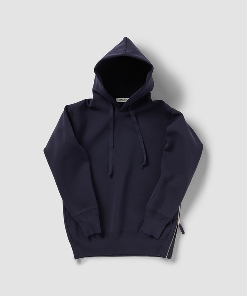 ESTNATION エストネーション ミラノリブ サイドジップ パーカー ESTNATION / ミラノリブ サイドジップフーディー＜ECOPET＞（パーカー