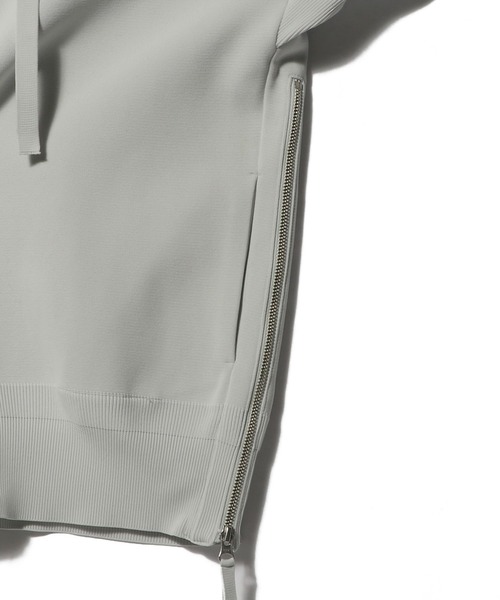 ESTNATION(エストネーション)の「ESTNATION / ミラノリブ サイドジップフーディー<ECOPET>(パーカー・メンズ・ライトグレー/ネイビー/ブラック・MEDIUM/LARGE/X-LARGE)」の13枚目の写真