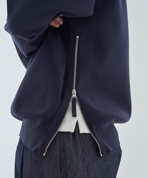 ESTNATION(エストネーション)の「ESTNATION / ミラノリブ サイドジップフーディー<ECOPET>(パーカー・メンズ・ライトグレー/ネイビー/ブラック・MEDIUM/LARGE/X-LARGE)」の16枚目の写真