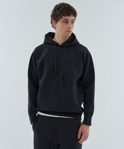 ESTNATION(エストネーション)の「ESTNATION / ミラノリブ サイドジップフーディー<ECOPET>(パーカー・メンズ・ライトグレー/ネイビー/ブラック・MEDIUM/LARGE/X-LARGE)」の7枚目の写真