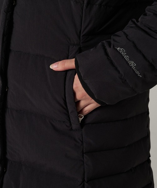 Eddie Bauer（エディーバウアー）の「ベルタウン ロングダウンパーカー（ダウンジャケット/コート・レディース・ブラック/ベージュ・M/S/XL/L）」の8枚目の写真