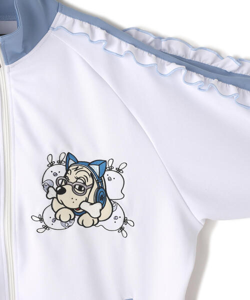 GALFY(ガルフィー)の「GALFY/ガルフィー/【LHP別注】後向きになれないガルちゃんおジャージ(ジャージ・レディース・ブラック/ホワイト・L/XL)」の4枚目の写真