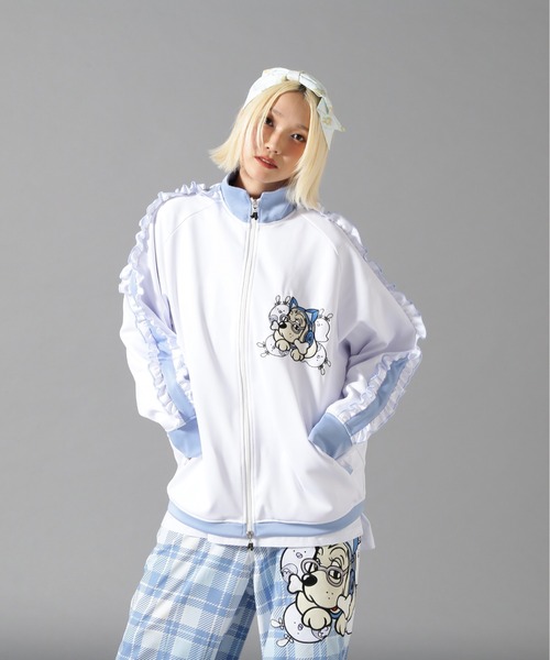 GALFY(ガルフィー)の「GALFY/ガルフィー/【LHP別注】後向きになれないガルちゃんおジャージ(ジャージ・レディース・ブラック/ホワイト・L/XL)」の15枚目の写真