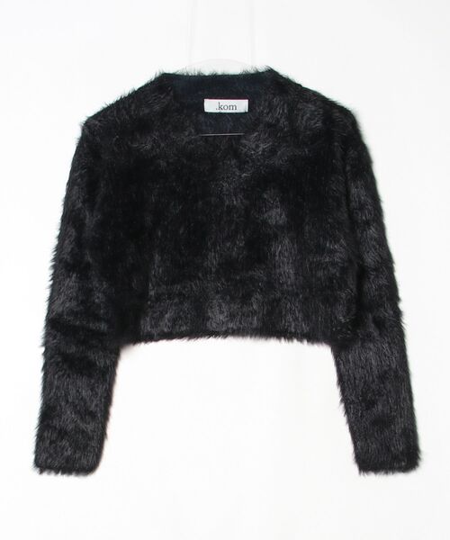 .KOM(ドットコム)の「A'GEM/9 × .kom 『.KOMZ/ドットケーオーエムゼット』Y2K Fluffy Feather Knit Top/Y2K ふわふわフェザーニットトップス(ニット/セーター・レディース・ホワイト/ピンク/ブラック/グレー・FREE)」の19枚目の写真