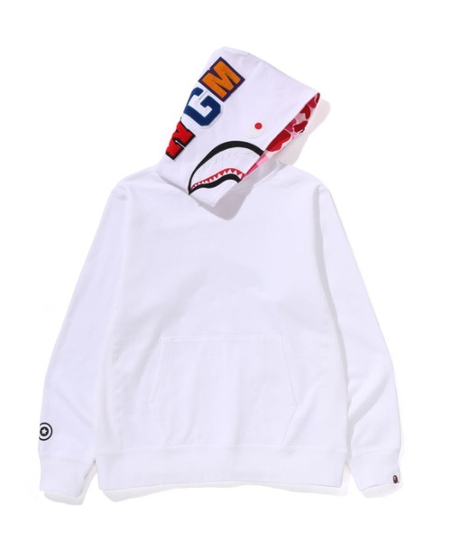 A BATHING APE(アベイシングエイプ)の「ABC CAMO SHARK PULLOVER HOODIE(パーカー・メンズ・ブラック/グレー/ホワイト・X-LARGE/LARGE/XX-LARGE/SMALL/MEDIUM)」の4枚目の写真