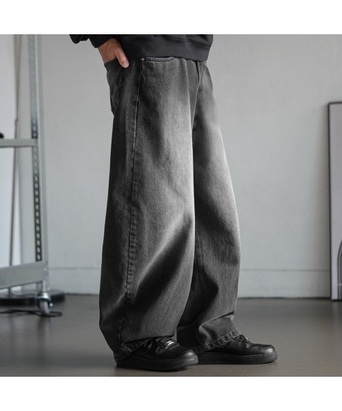 NO NEED(ノーニード)の「【EZKATON】Mist Ballon wide denim pants/MMLP6920(デニムパンツ・メンズ・グレー・LL/L/M/S)」の4枚目の写真